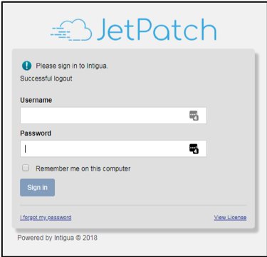 patch management login