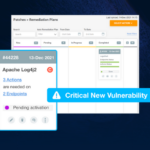 Dashboard with Apache Log4j Critical Vulnerability