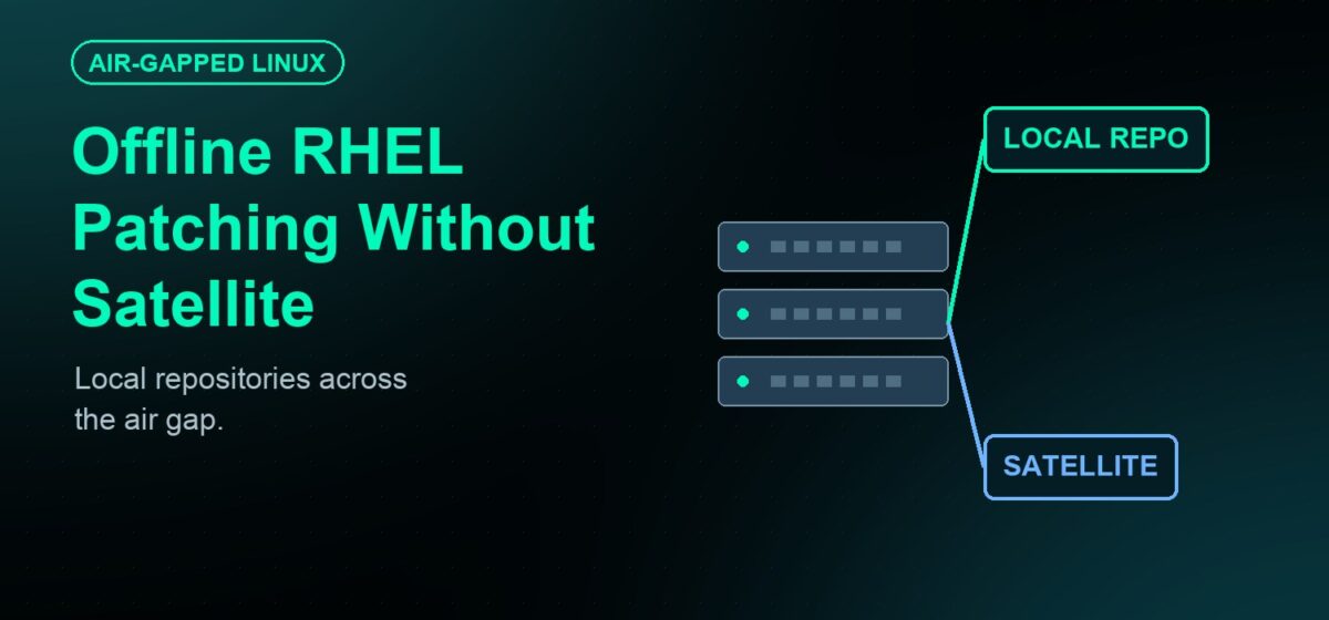 Offline RHEL Patching Without Satellite: Air-Gapped Options Compared