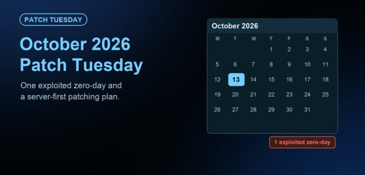 Microsoft October 2026 Patch Tuesday: One Exploited Zero-Day and a Server-First Patching Plan